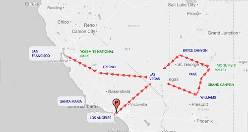 TEAMTOUR WEST ESTESO 2018 MAP